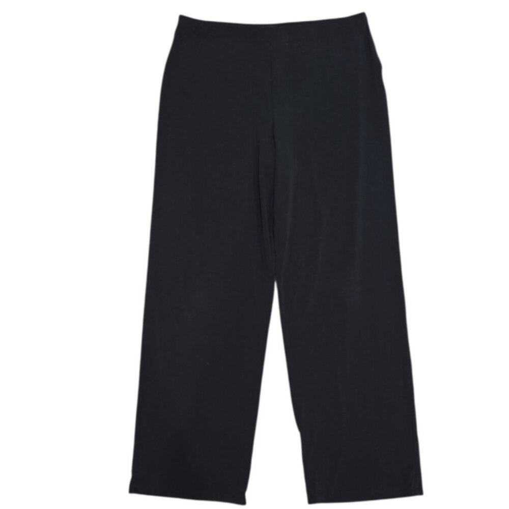 Alfani Black Wide-Leg Slacks Size Medium